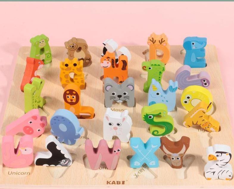 Junior Kids 3D Animal and Alphabet Puzzle Educational Toys | Adorbs Online