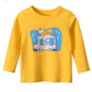 Character Cartoon Kids Girls Long Sleeve T-Shirt Yellow | Adorbs Online