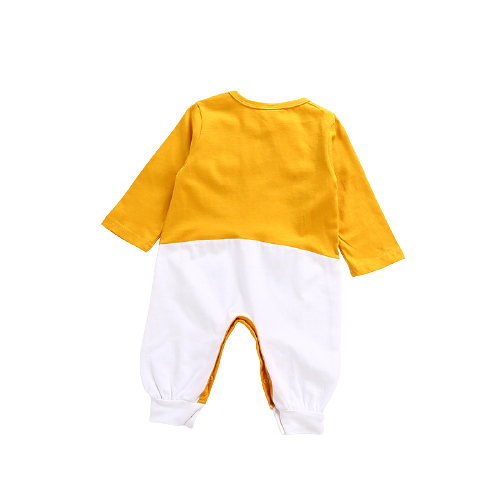 Newborn Warm Unisex Romper Yellow, White | Adorbs Online