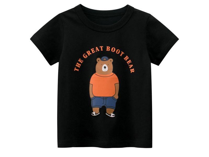 Character Boys Short Sleeve T-Shirt Black | Adorbs Online