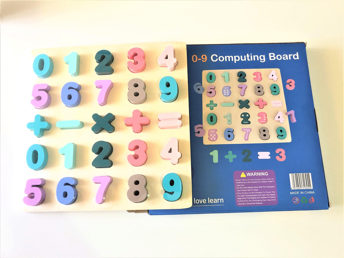 Woooden Number Digits Puzzle Board Toy, Educational And Learning Toy | Adorbs Online