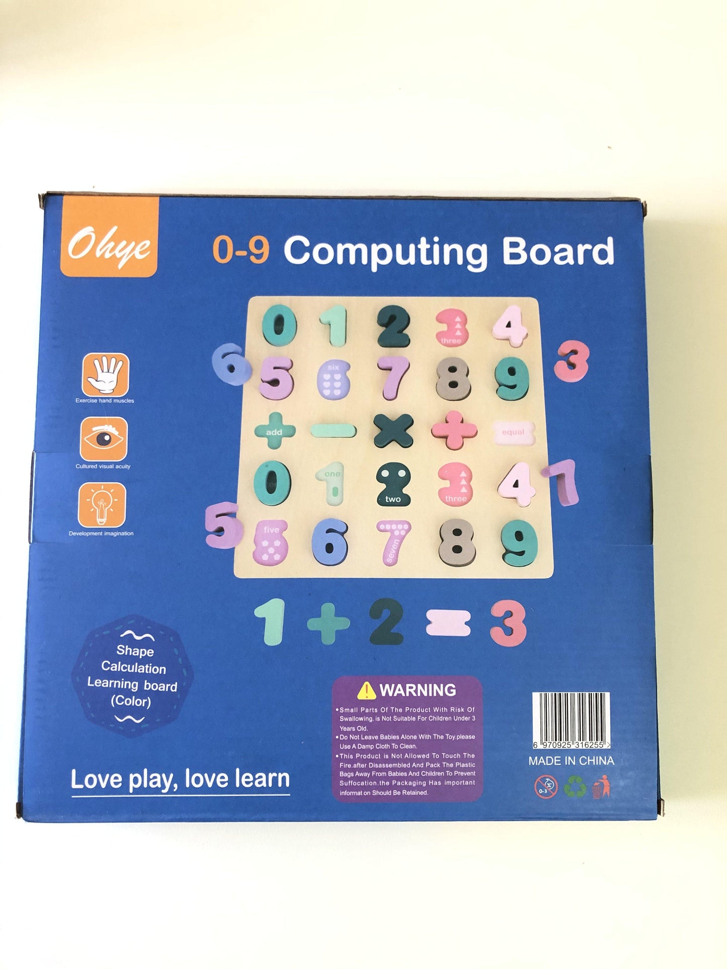 Woooden Number Digits Puzzle Board Toy, Educational And Learning Toy | Adorbs Online