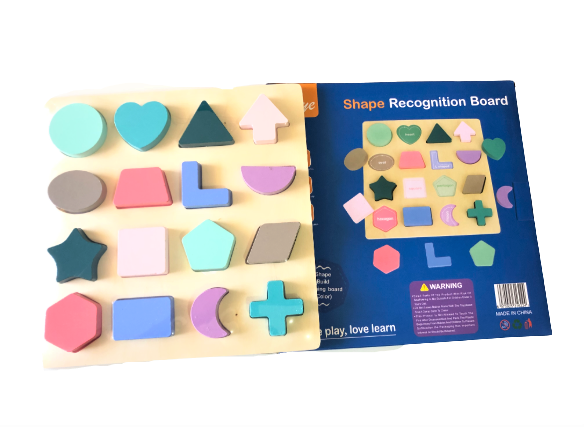 Wooden Shapes Puzzle Board Toy, Educational And Learning Toy | Adorbs Online